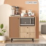 Hanah Home Armario Multiusos RE1-SK Roble y Rojo Teja